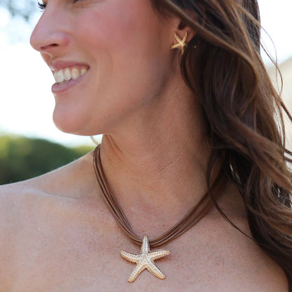 Lancaster Starfish Cord Necklace