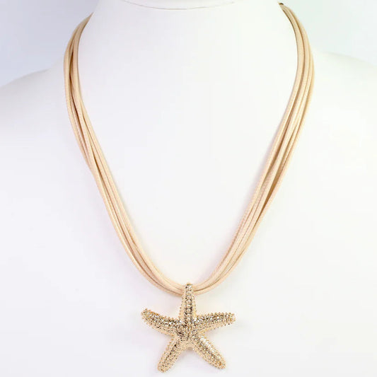 Lancaster Starfish Cord Necklace