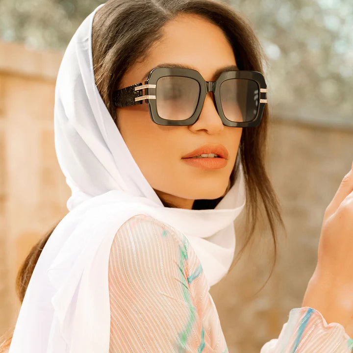 DIFF- Tanya Mcquoid- Luxe Black Rich Grey Gradient Sunglasses