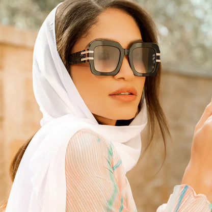 DIFF- Tanya Mcquoid- Luxe Black Rich Grey Gradient Sunglasses