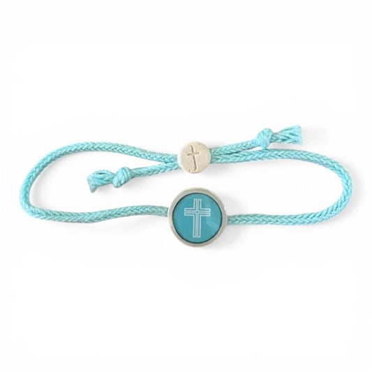 Tap To Pray® Survivor Series Bracelet Sea Foam Cross