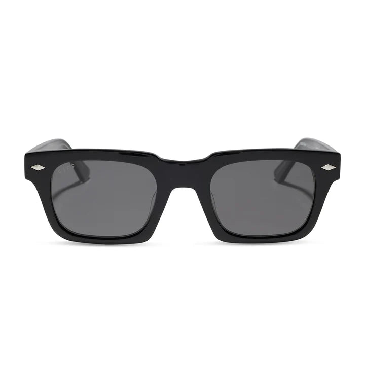 DIFF Sunglasses- Kayce Dutton- Classic Black Grey Polarized Sunglasses